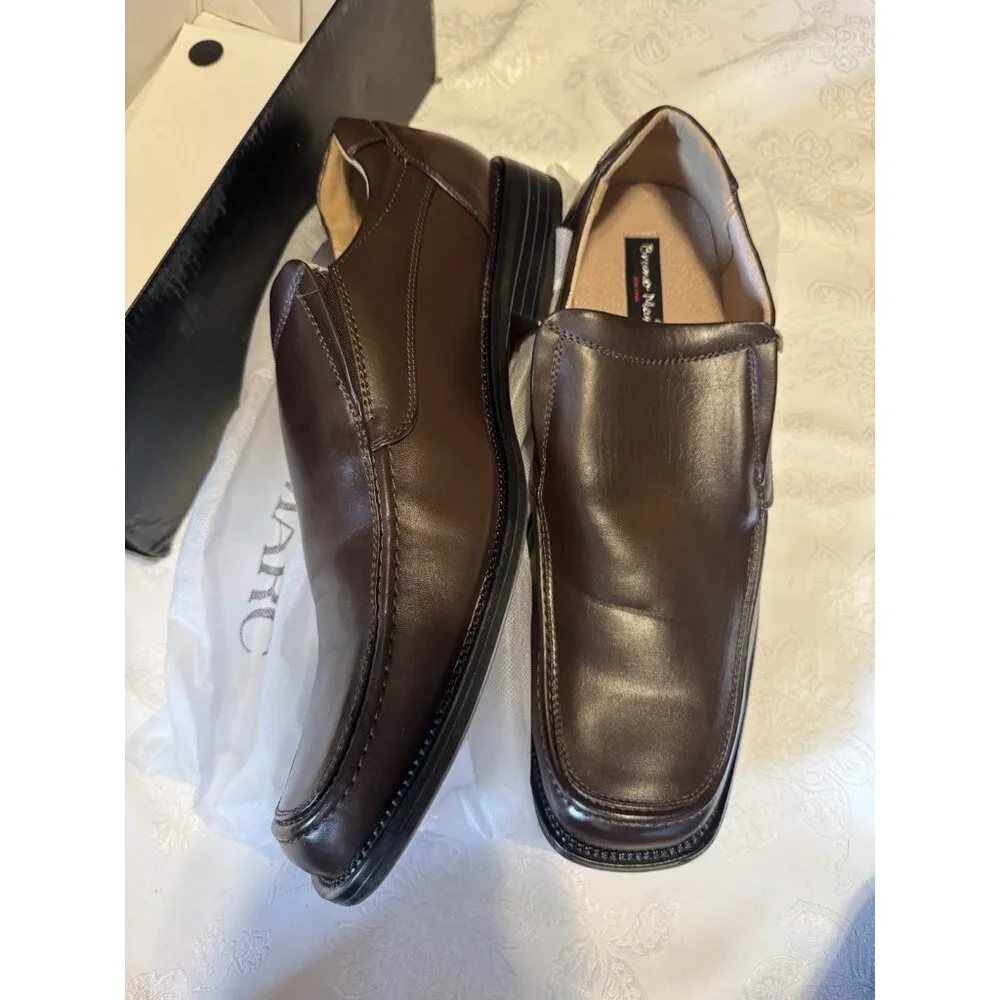Bruno Marc Mens 15 Dress Shoes Square Toe Loafers Oxford Formal Slip On Shoes